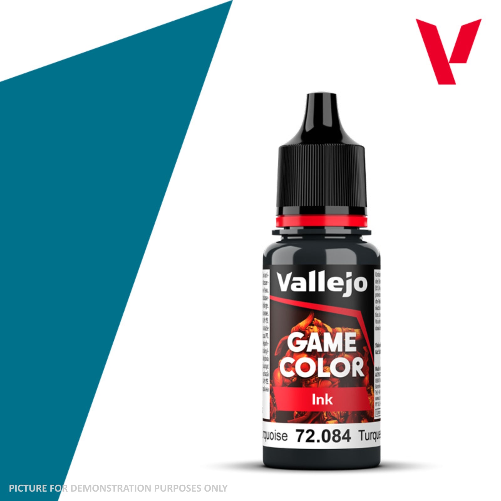 Vallejo Game Colour Ink - 72.084 Dark Turquoise 18ml